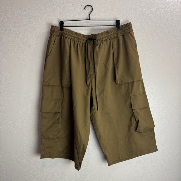 Other - Vintage Pants Jhorts Wide Leg Size 4XL Drawstring Cargo